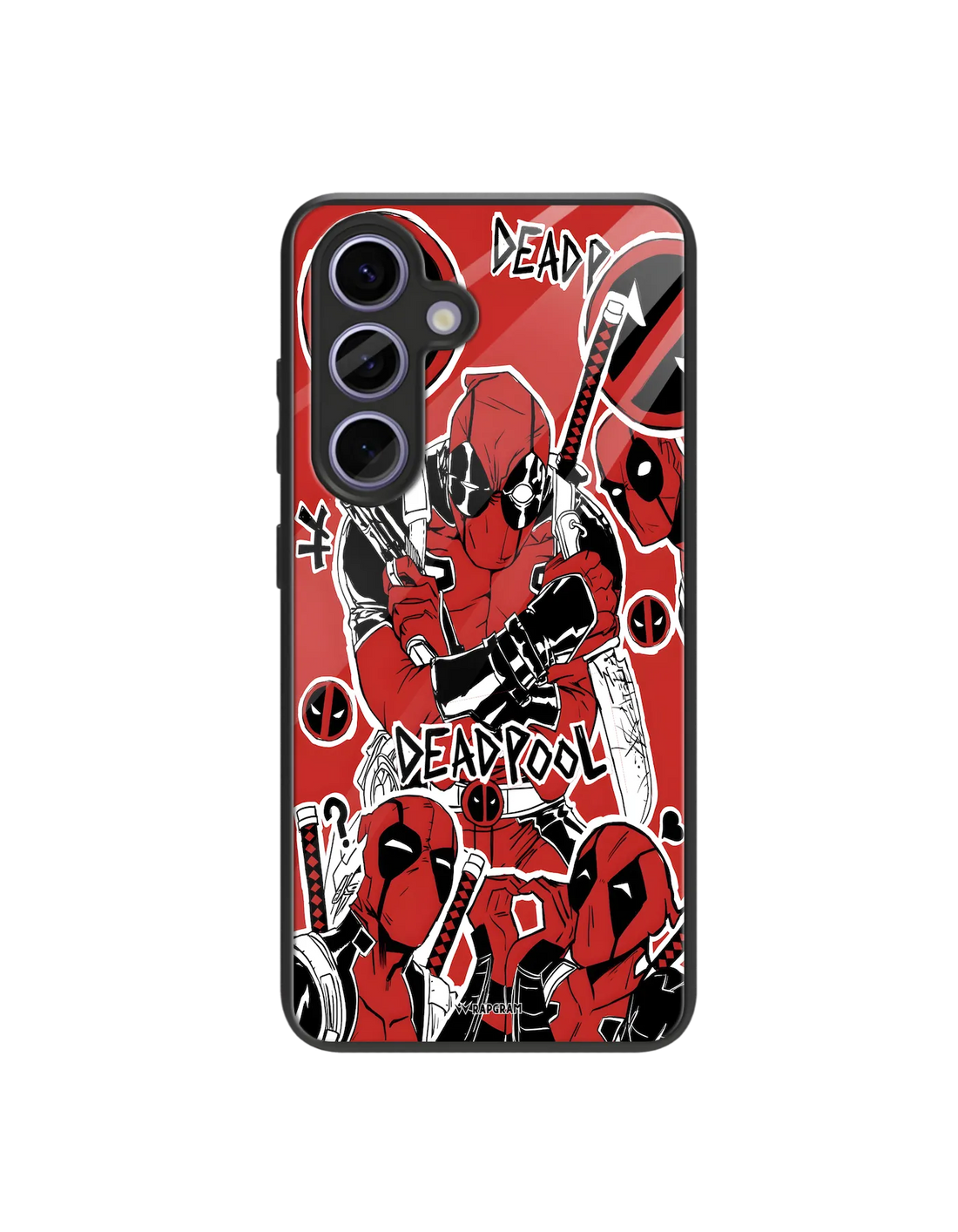Deadpool Collage Glass Case