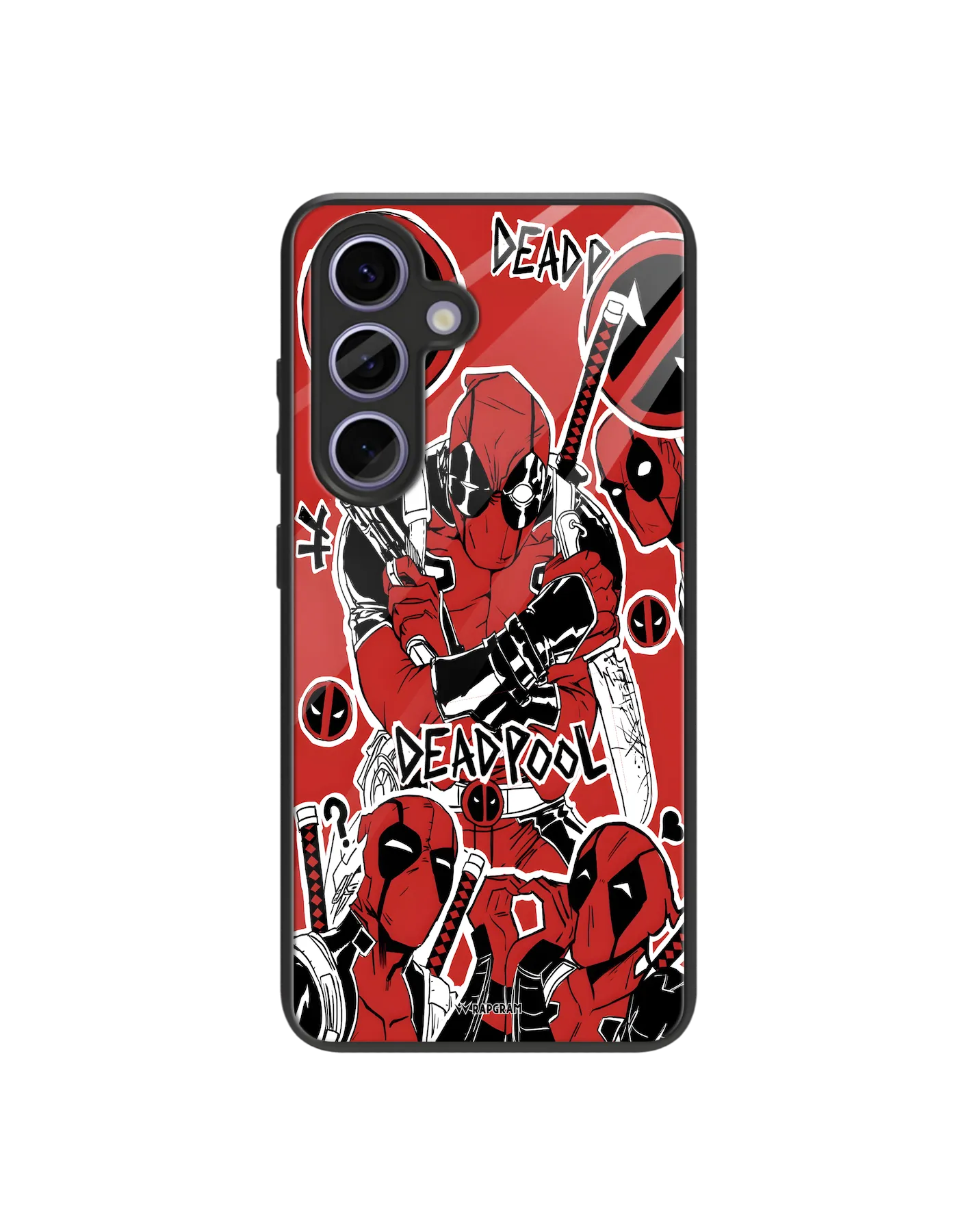 Deadpool Collage Glass Case