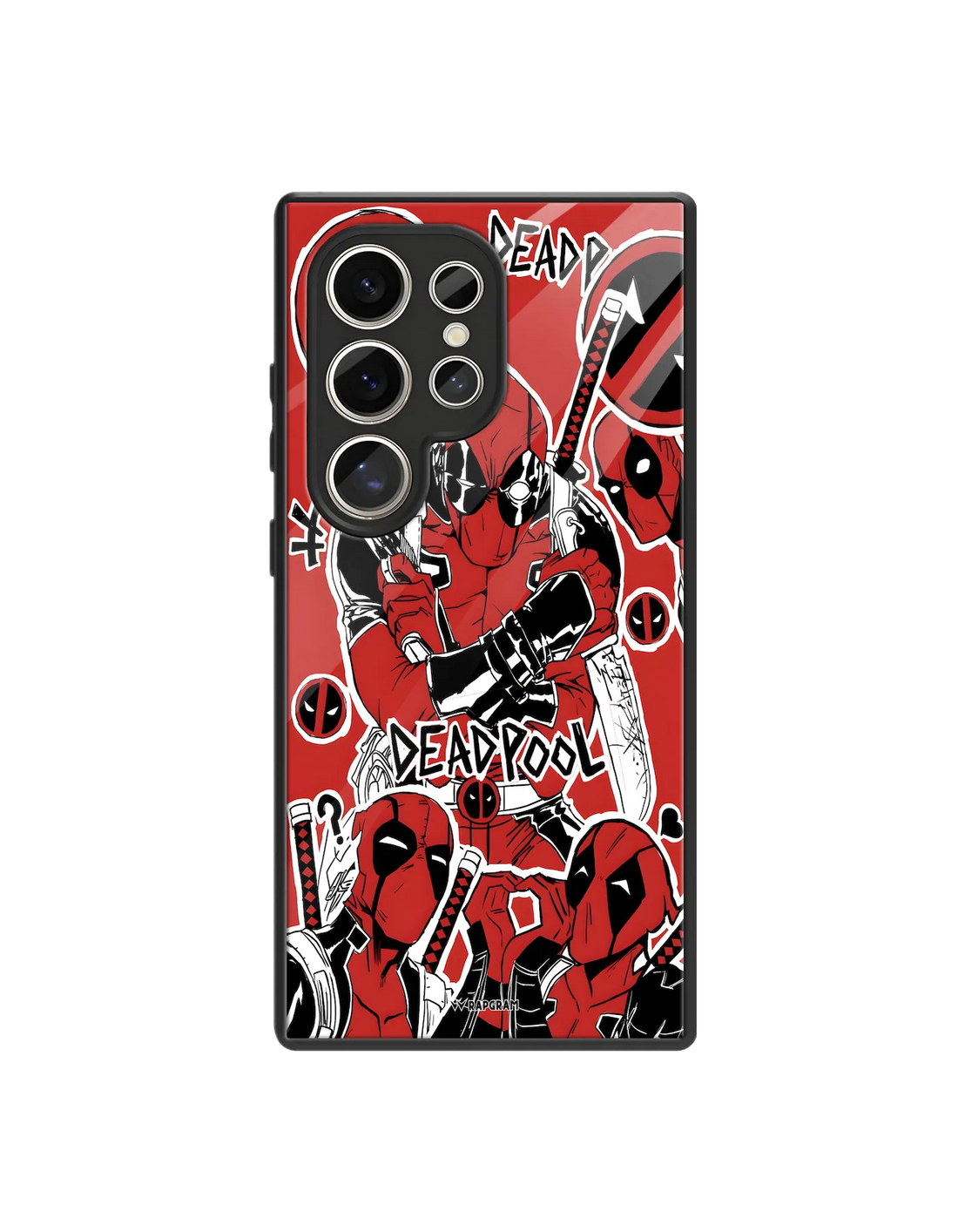 Deadpool Collage Glass Case