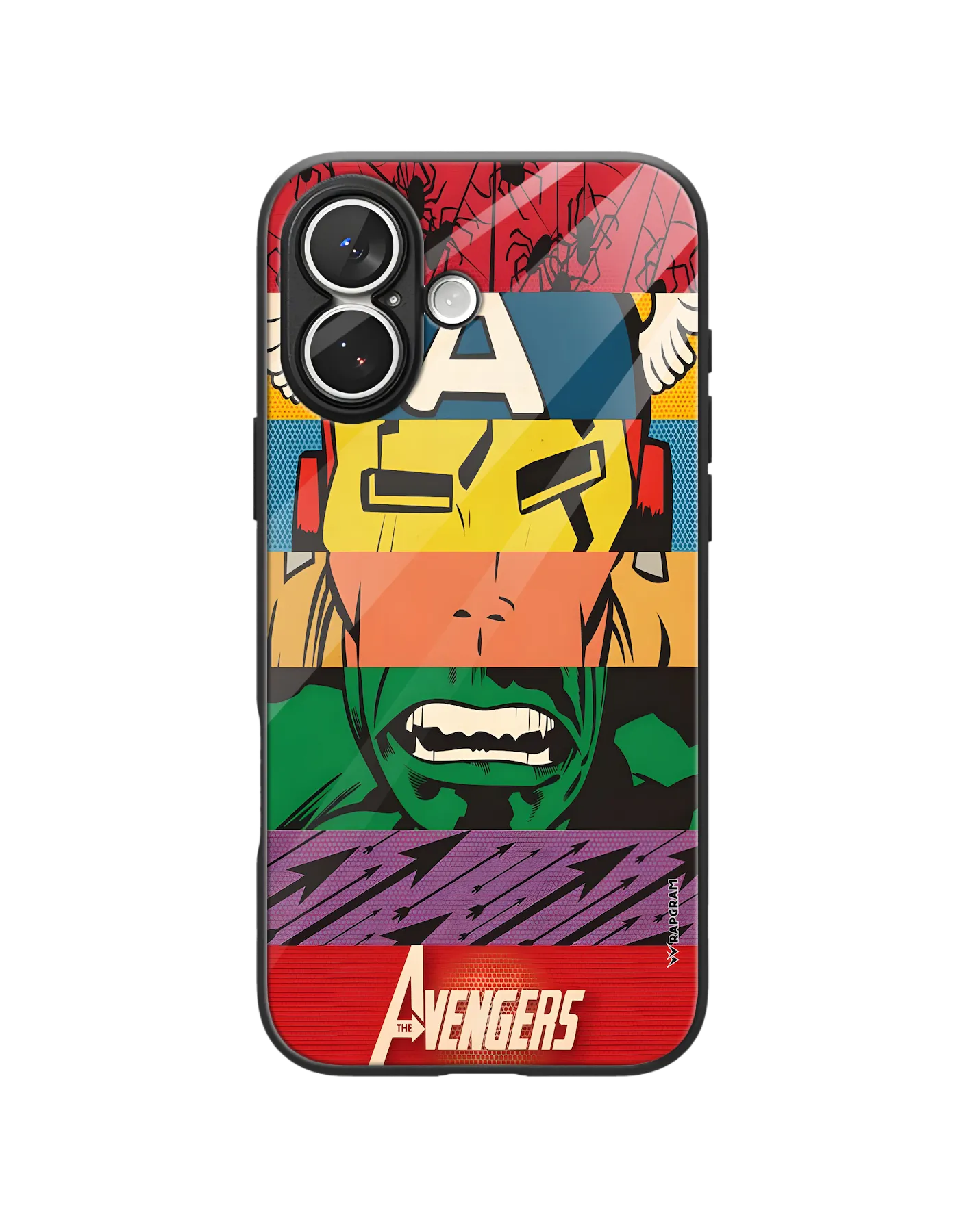 Avengers Strips Glass Case