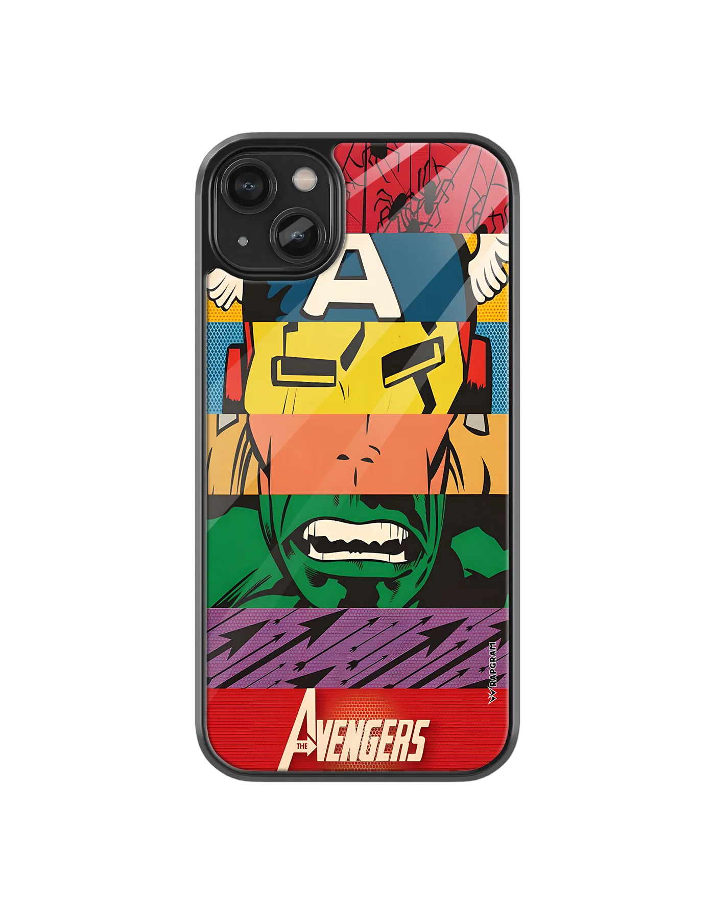 Avengers Strips Glass Case