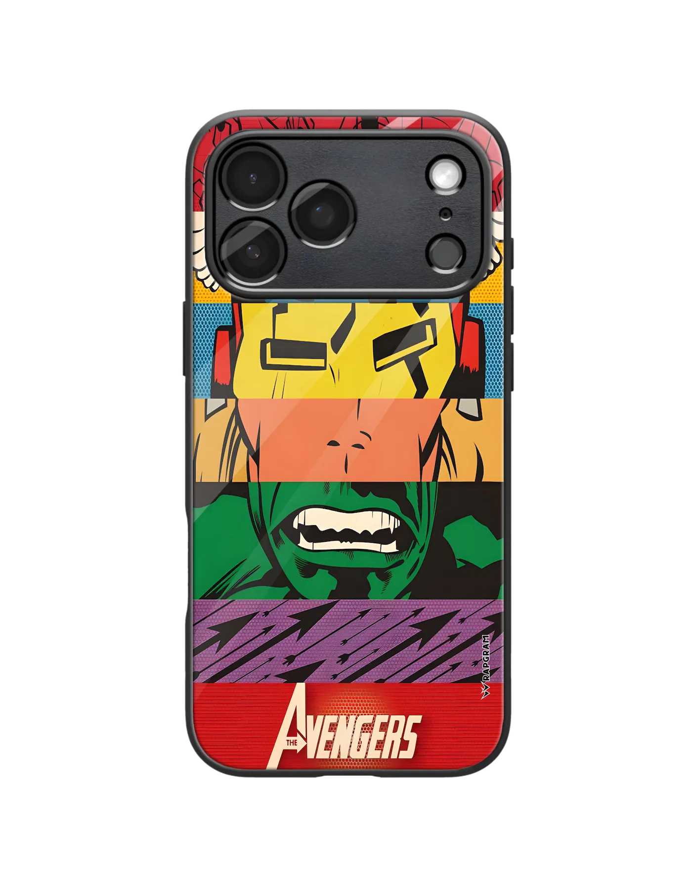 Avengers Strips Glass Case