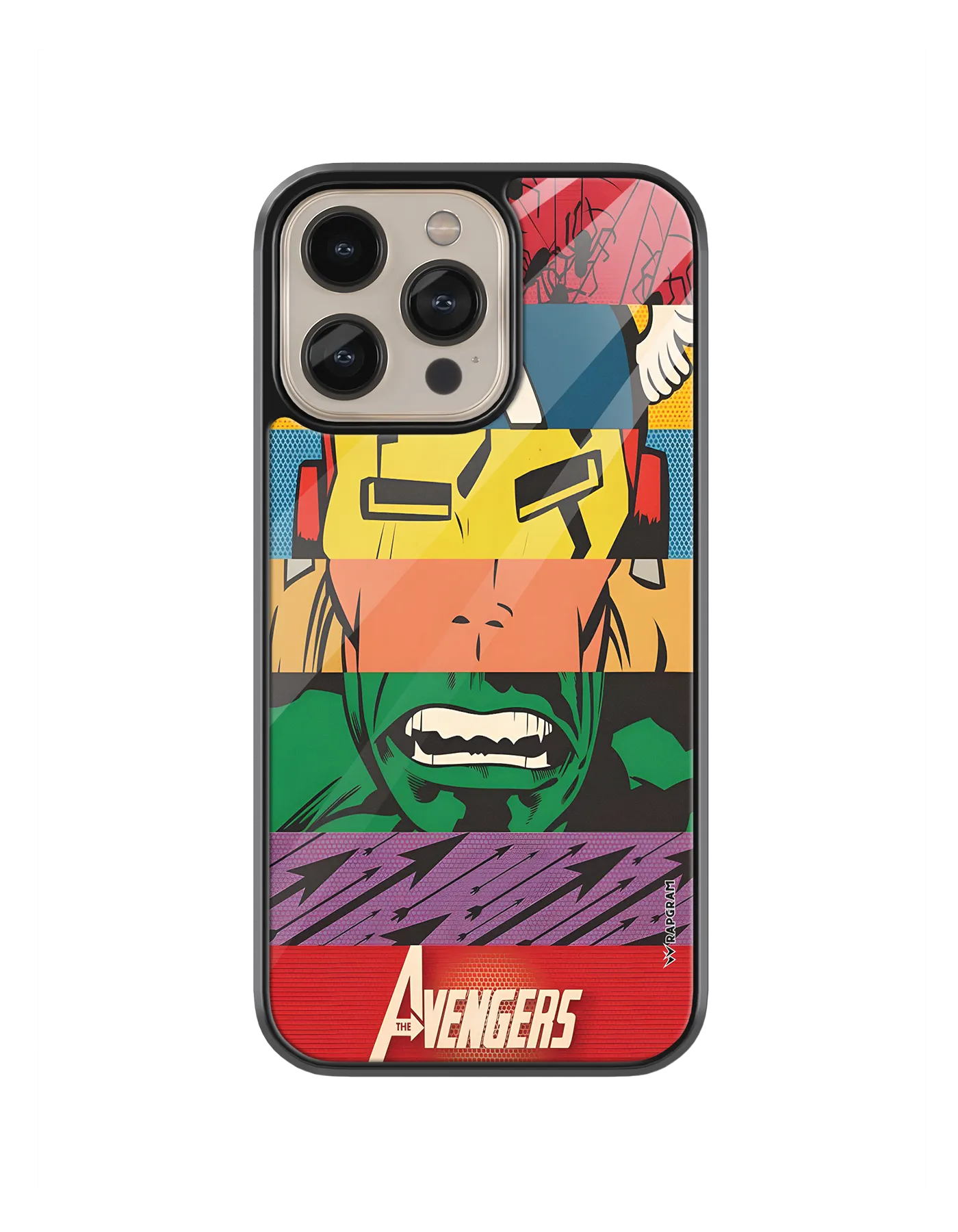 Avengers Strips Glass Case