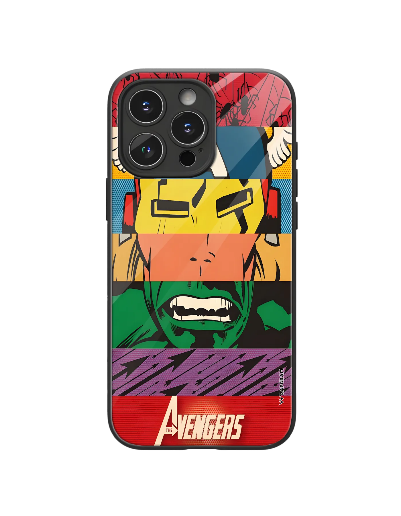 Avengers Strips Glass Case