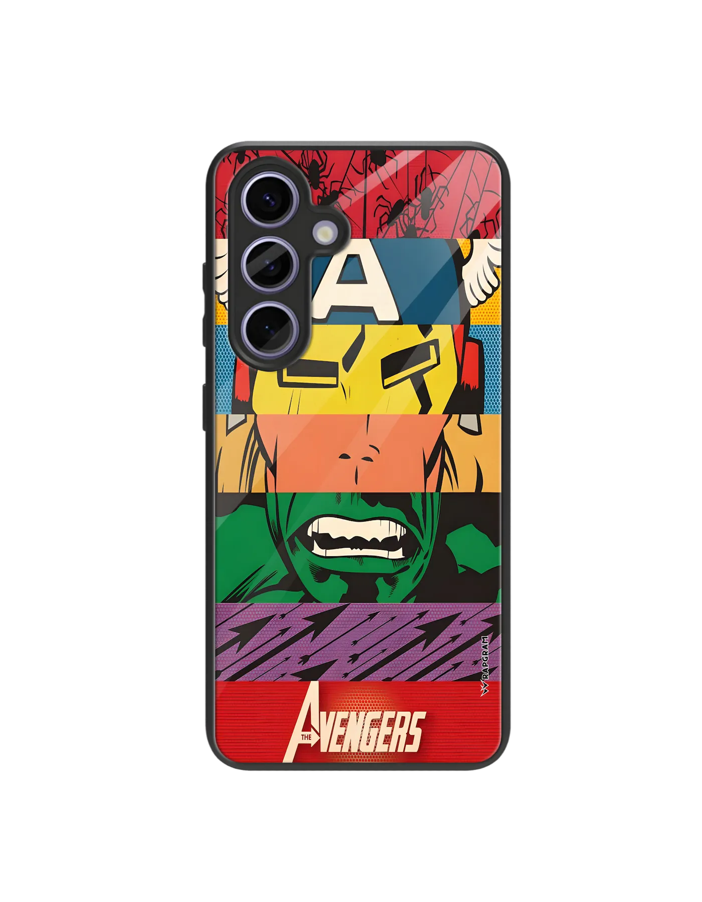 Avengers Strips Glass Case