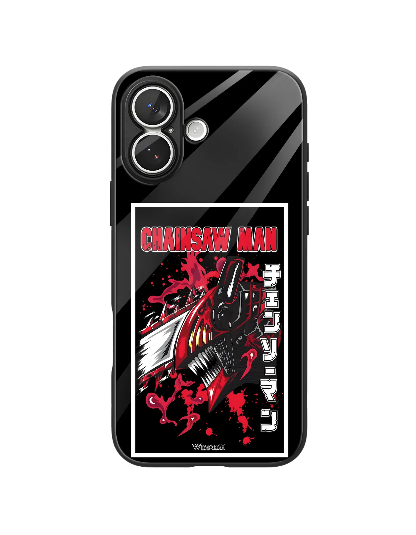 Chainsaw Devil Glass Case