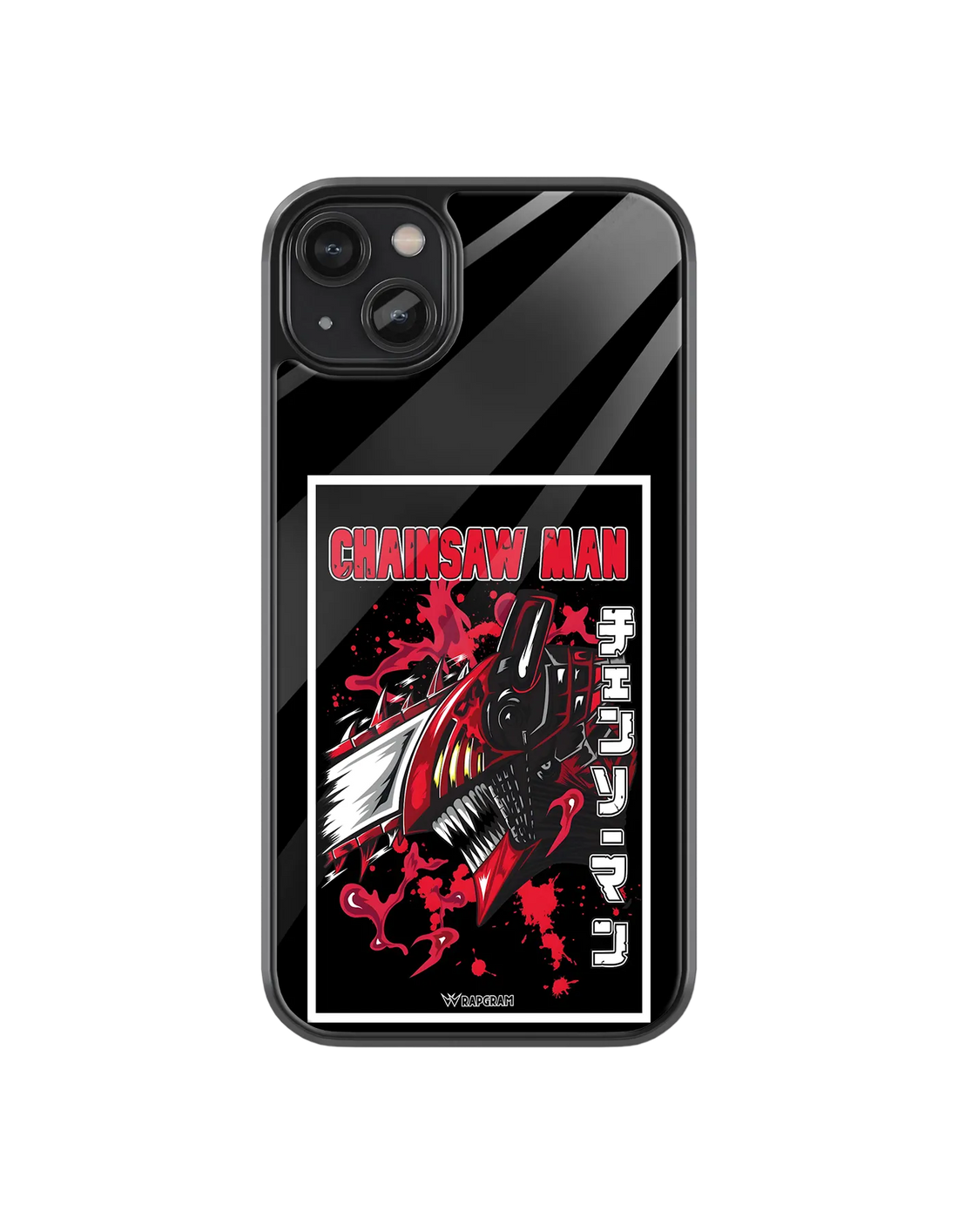 Chainsaw Devil Glass Case