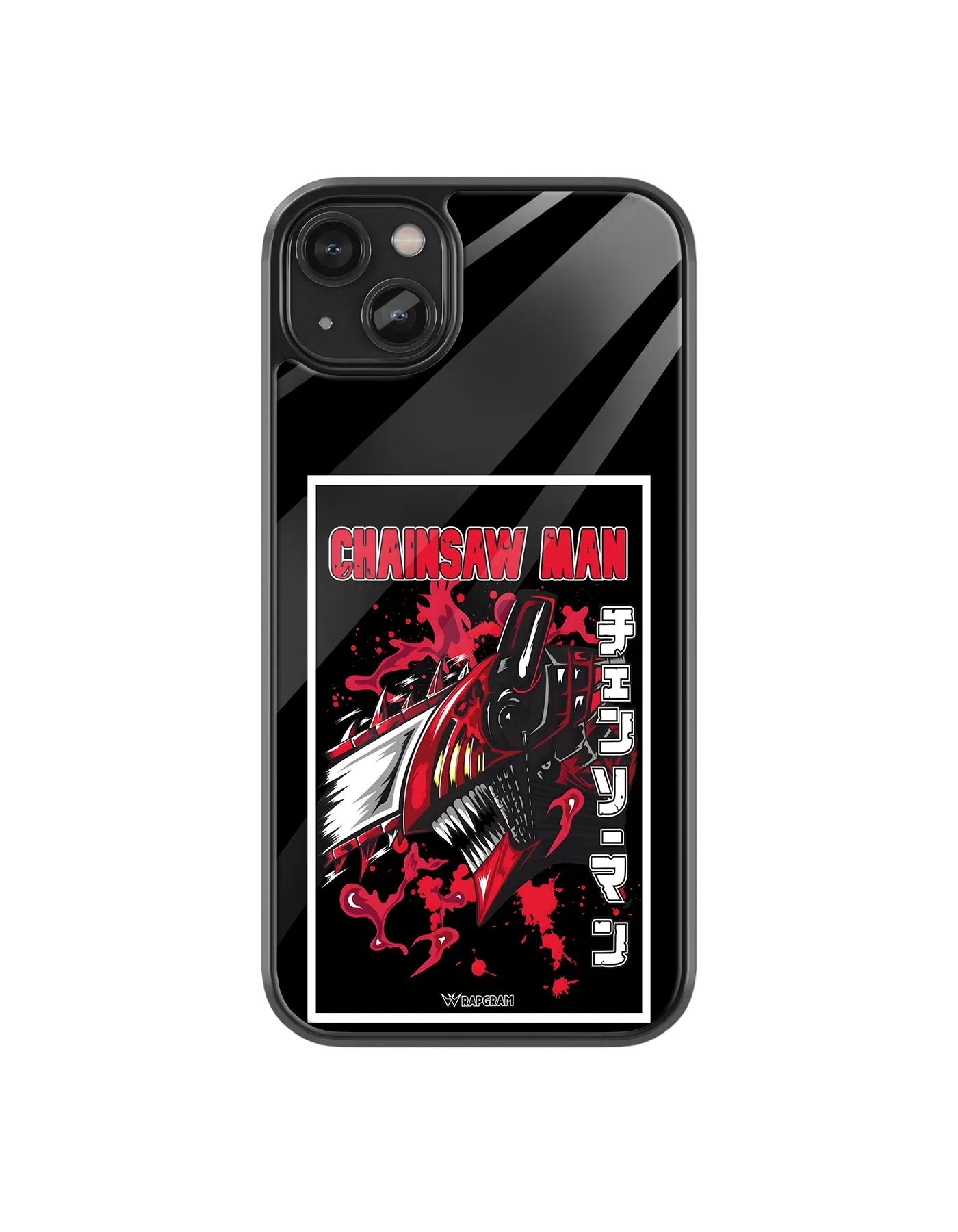 Chainsaw Devil Glass Case