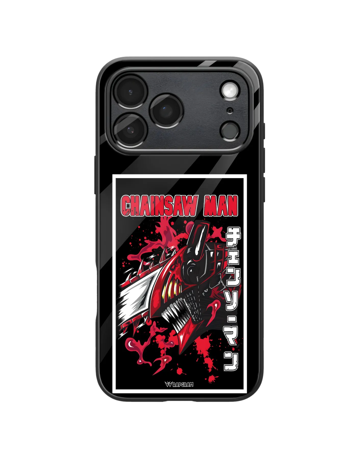 Chainsaw Devil Glass Case