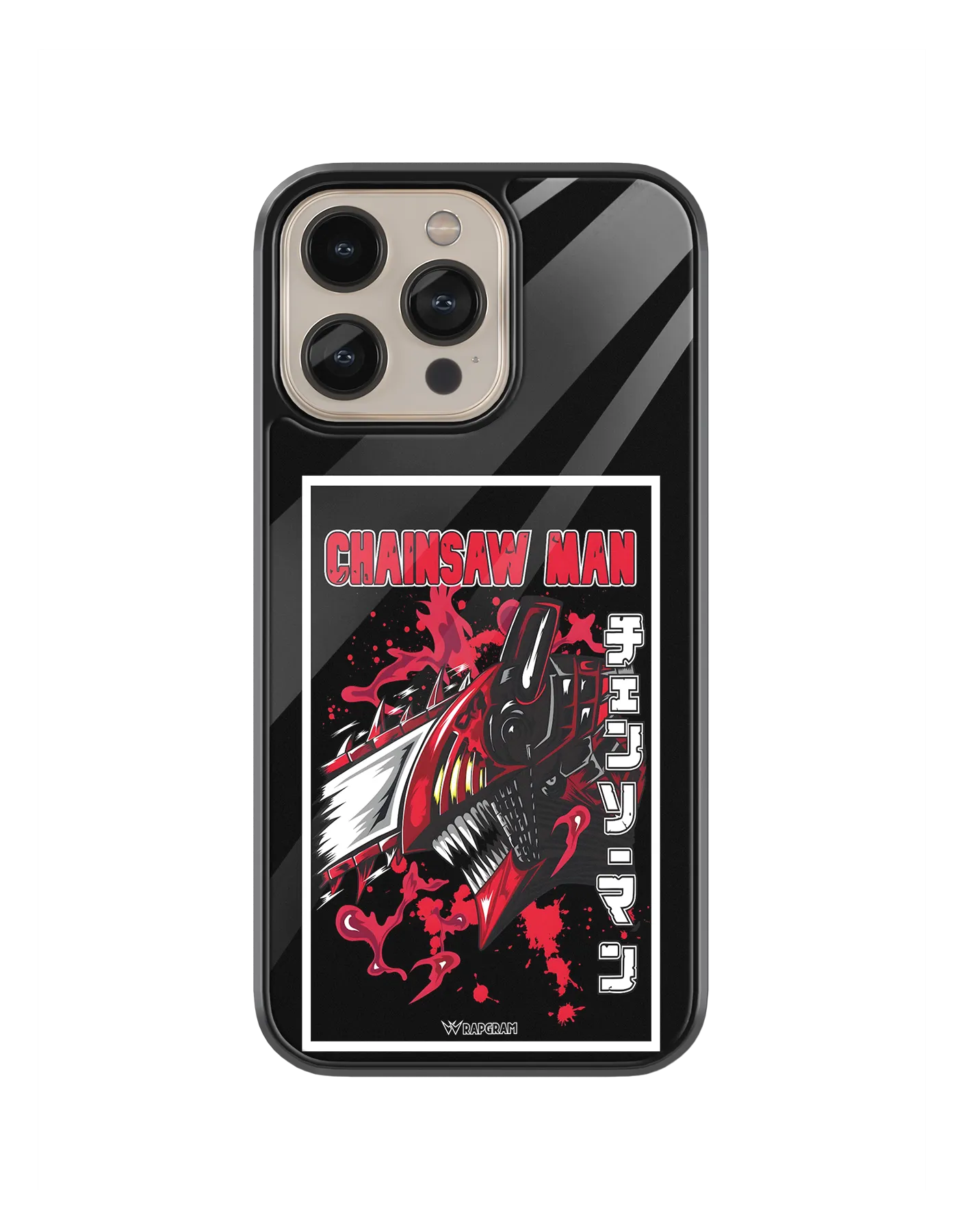 Chainsaw Devil Glass Case