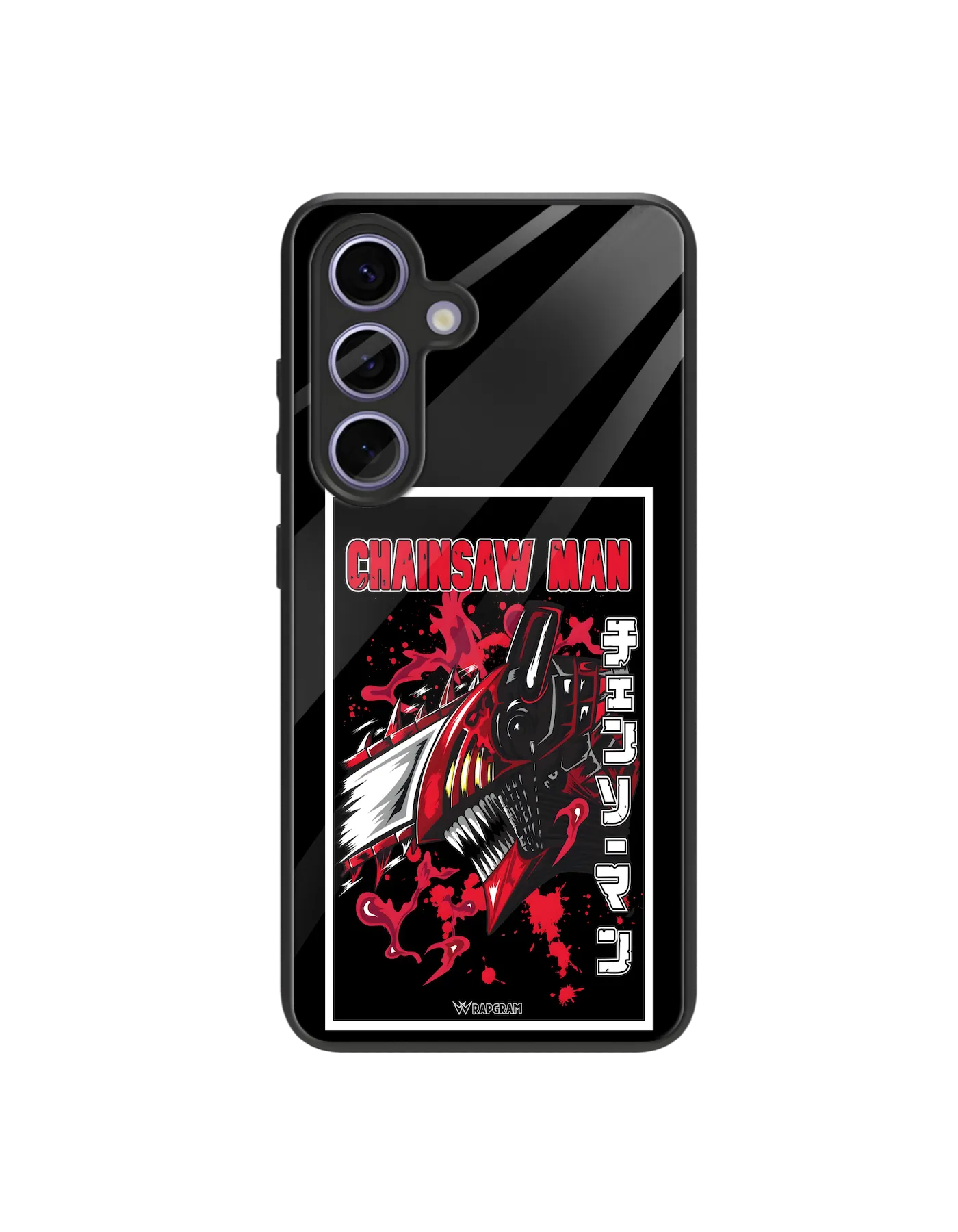Chainsaw Devil Glass Case