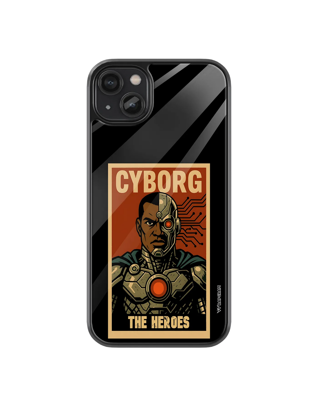 Cyborg Heroes Glass Case