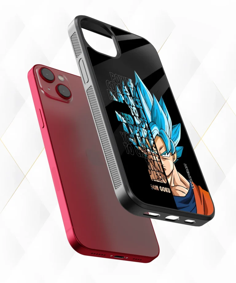 Goku Blue Quote Armour Case