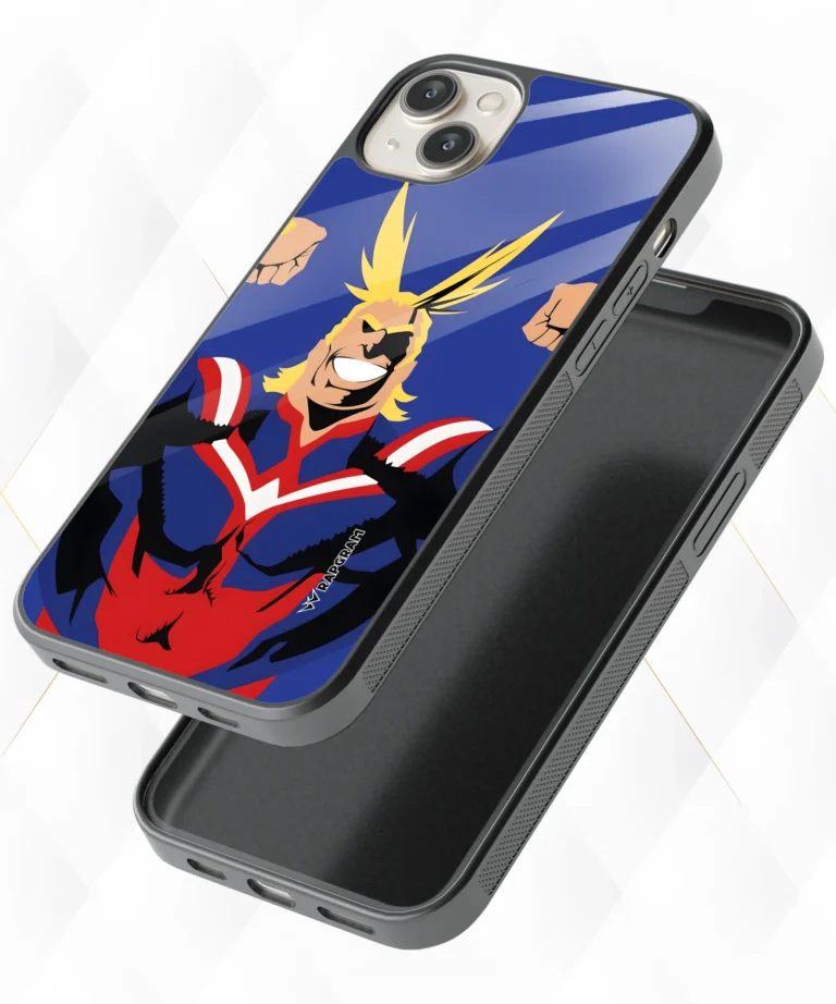 All might Blue Armour Case