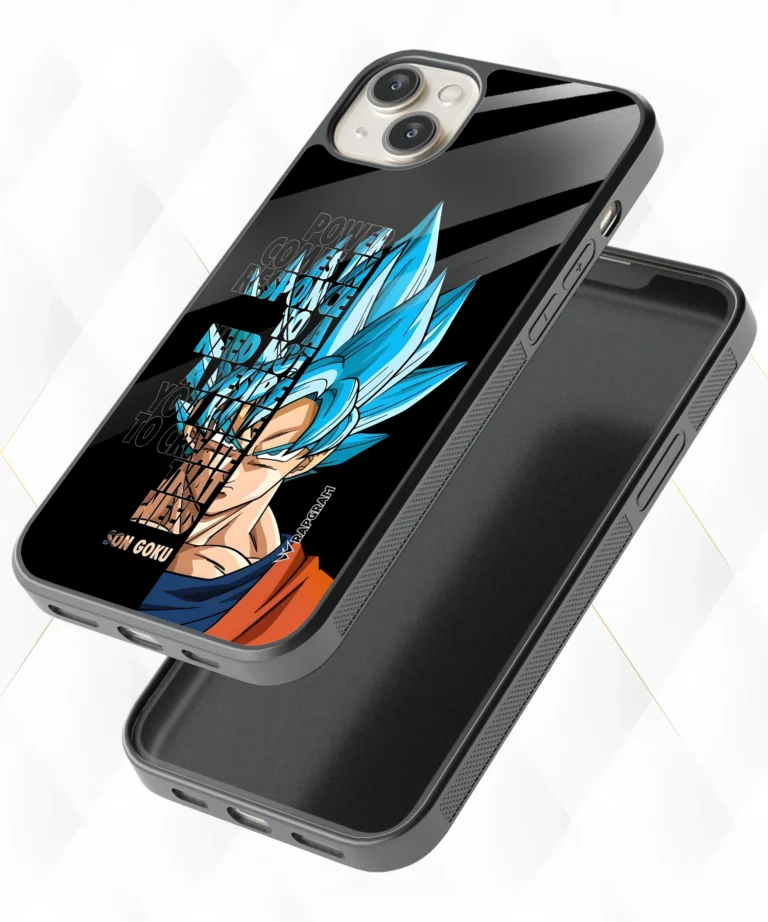 Goku Blue Quote Armour Case