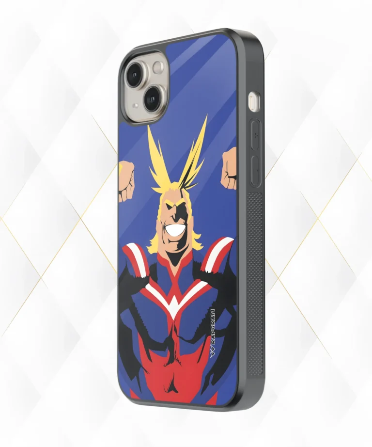 All might Blue Armour Case