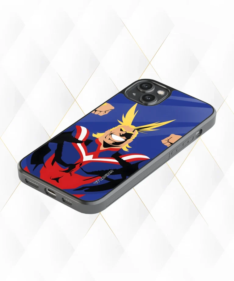 All might Blue Armour Case