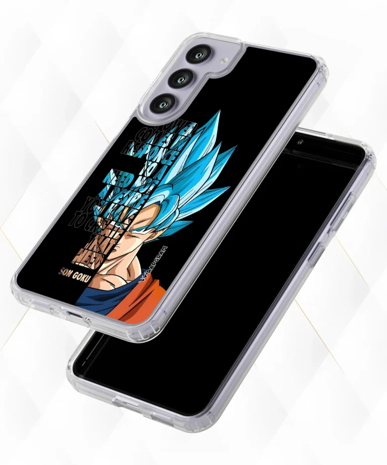 Goku Blue Quote Silicone Case