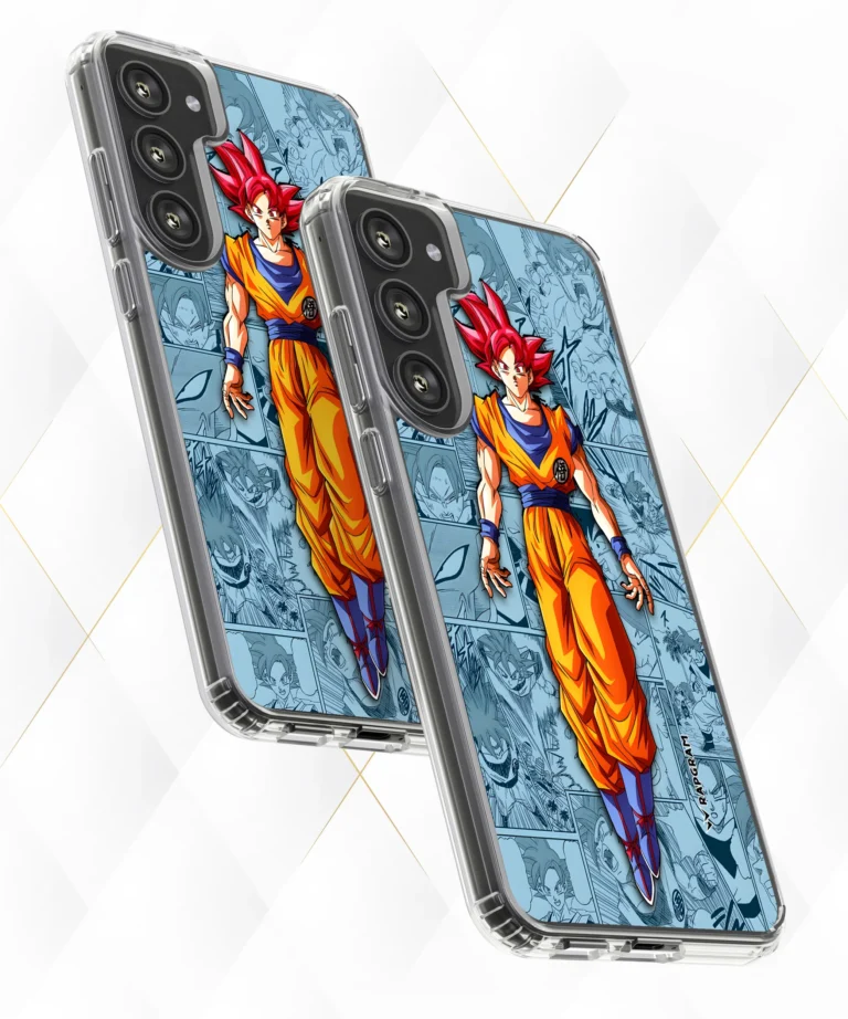 Goku Red Manga Silicone Case