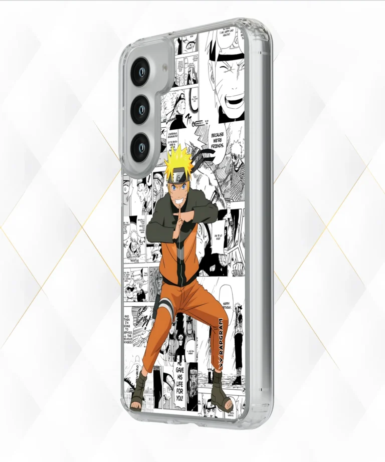 Naruto Manga Collage Silicone Case