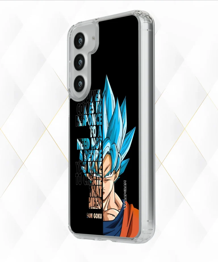 Goku Blue Quote Silicone Case