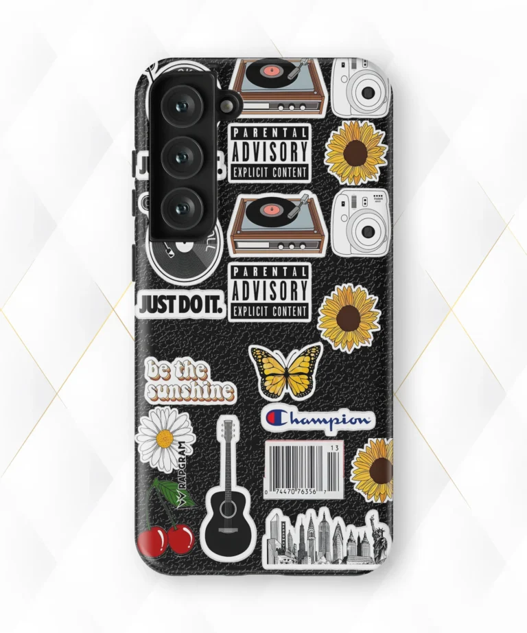 Parental Advisory Black Leather Case