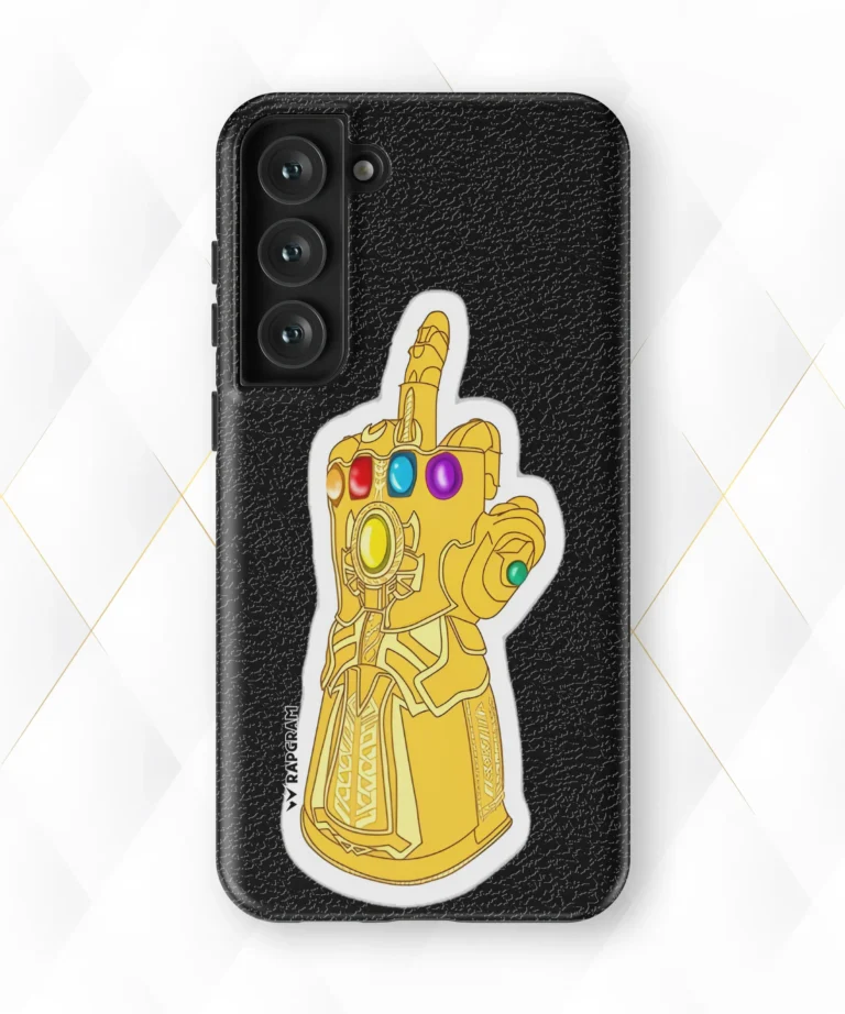 Thanos Flip Black Leather Case