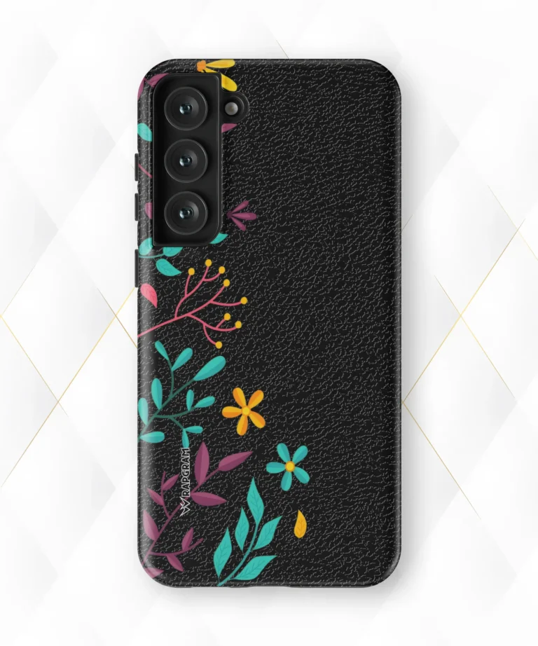 Shrubs Color Black Leather Case