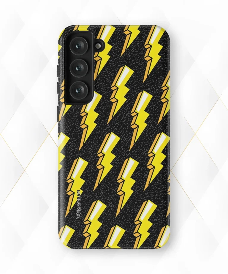 Thunder Shower Black Leather Case