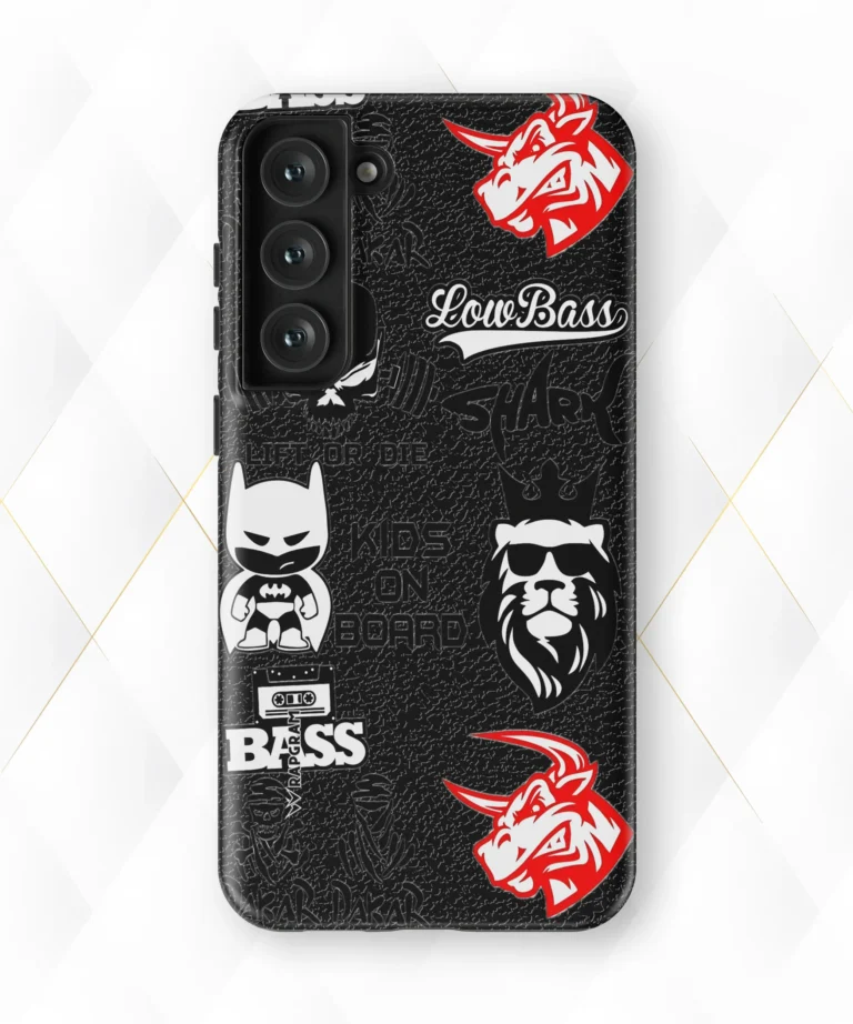 Low Bass Black Leather Case