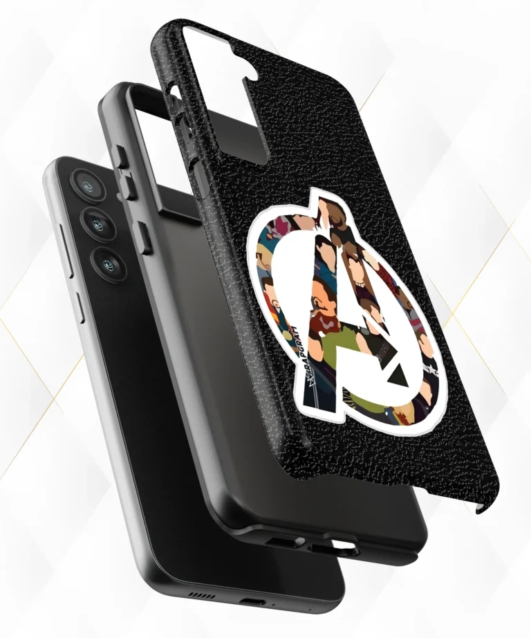 Avengers Army Black Leather Case