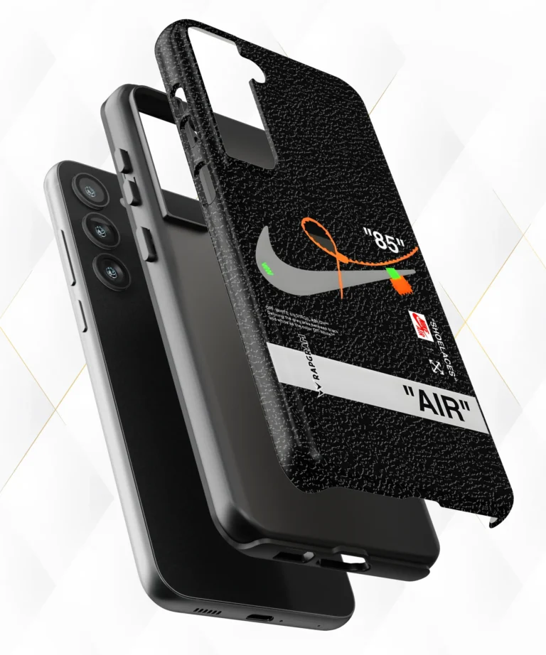 Air Nike Black Leather Case