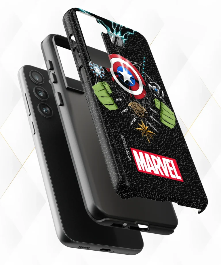 Marvel Avenfers Black Leather Case