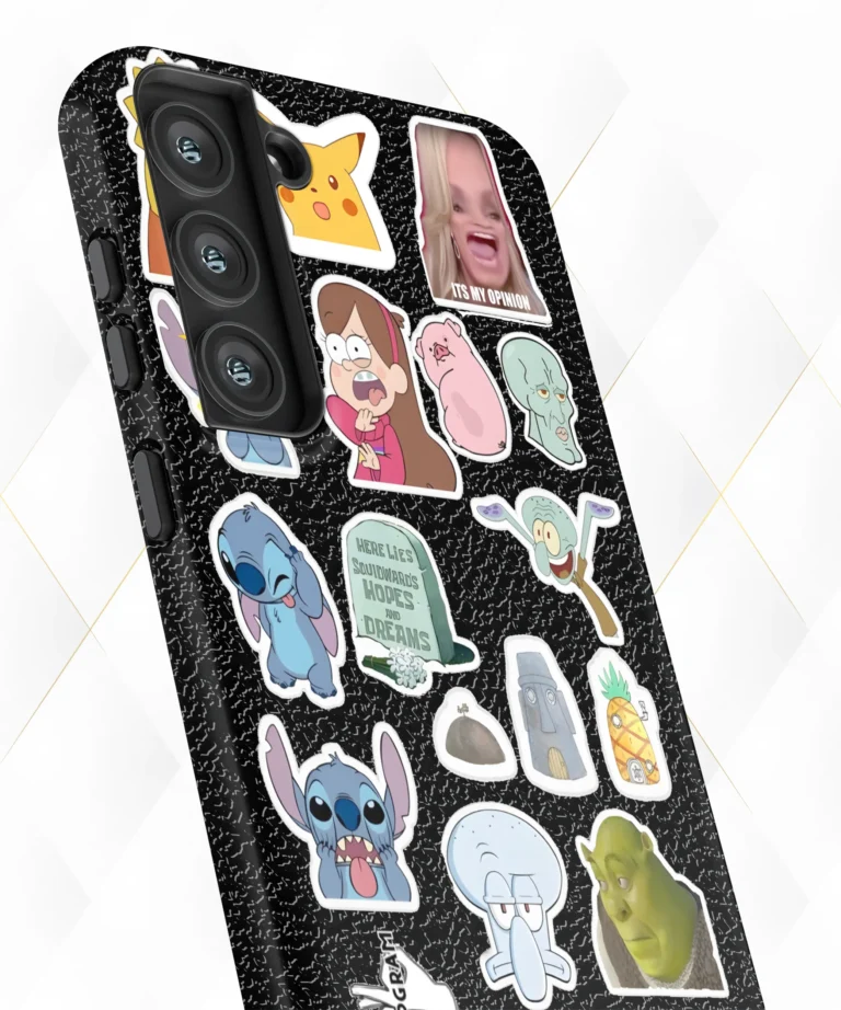 Toon Opinion Black Leather Case