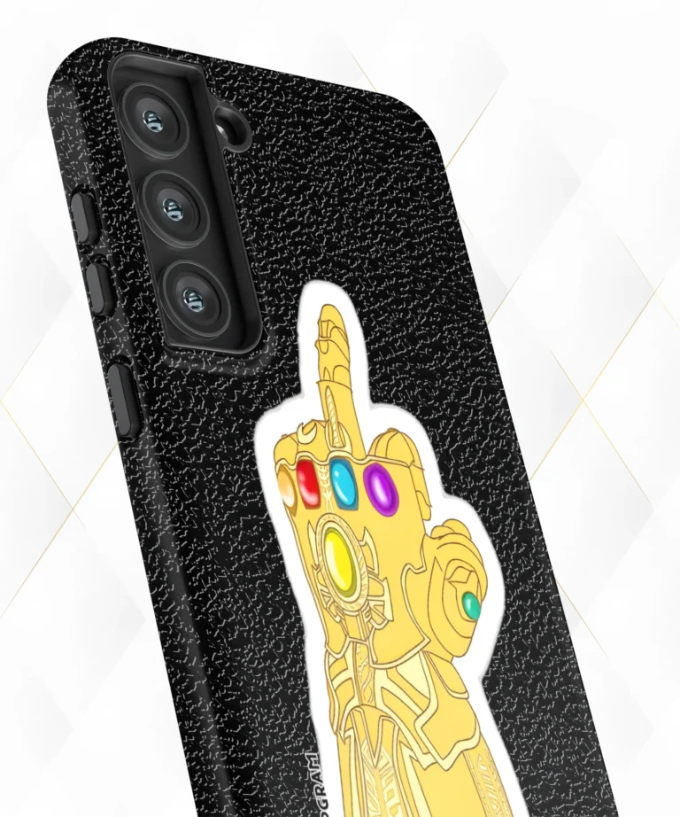 Thanos Flip Black Leather Case