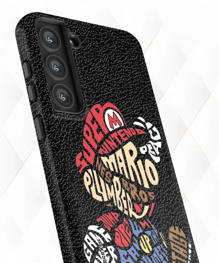Mario Staged Black Leather Case
