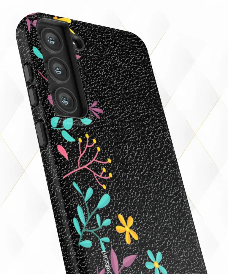 Shrubs Color Black Leather Case