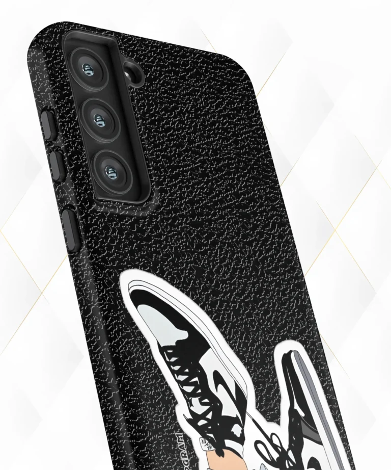 Nike Sneakers Black Leather Case