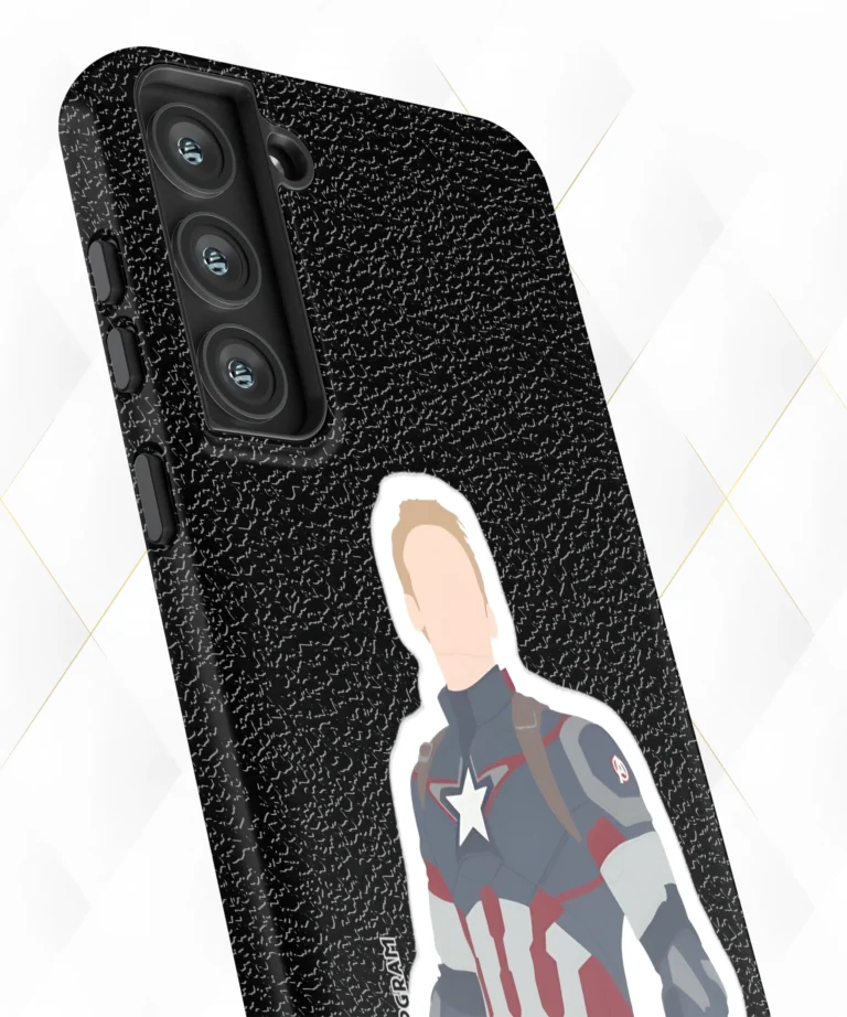 Captain Steve Black Leather Case