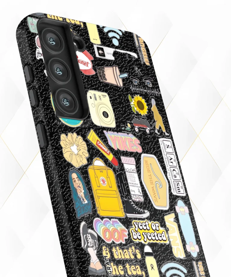 Nasa Yikes Black Leather Case