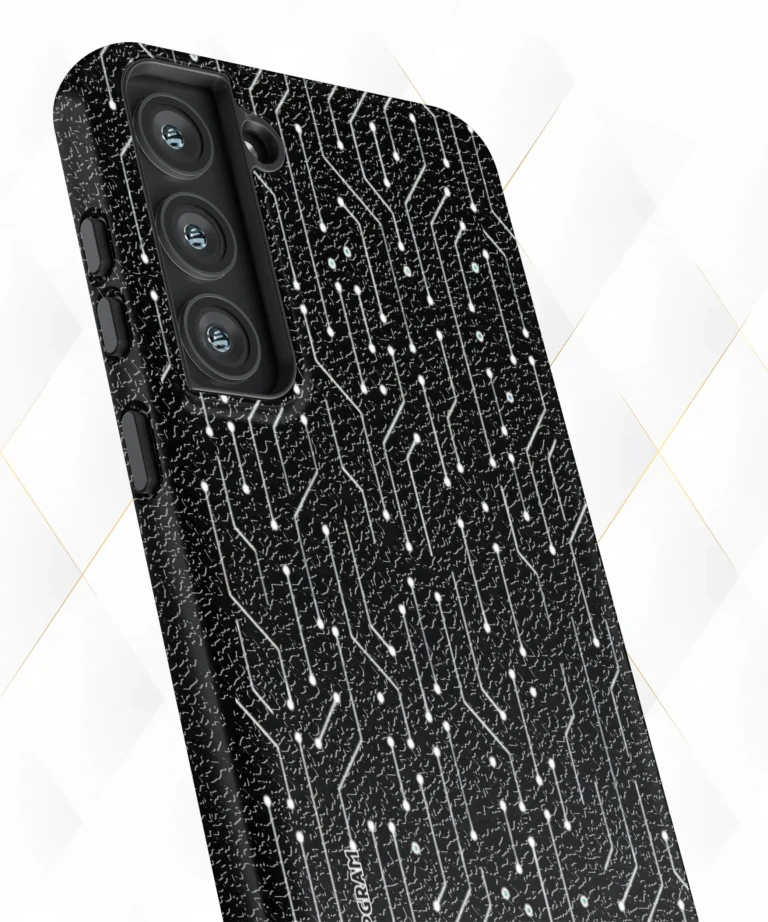Black Connects Black Leather Case