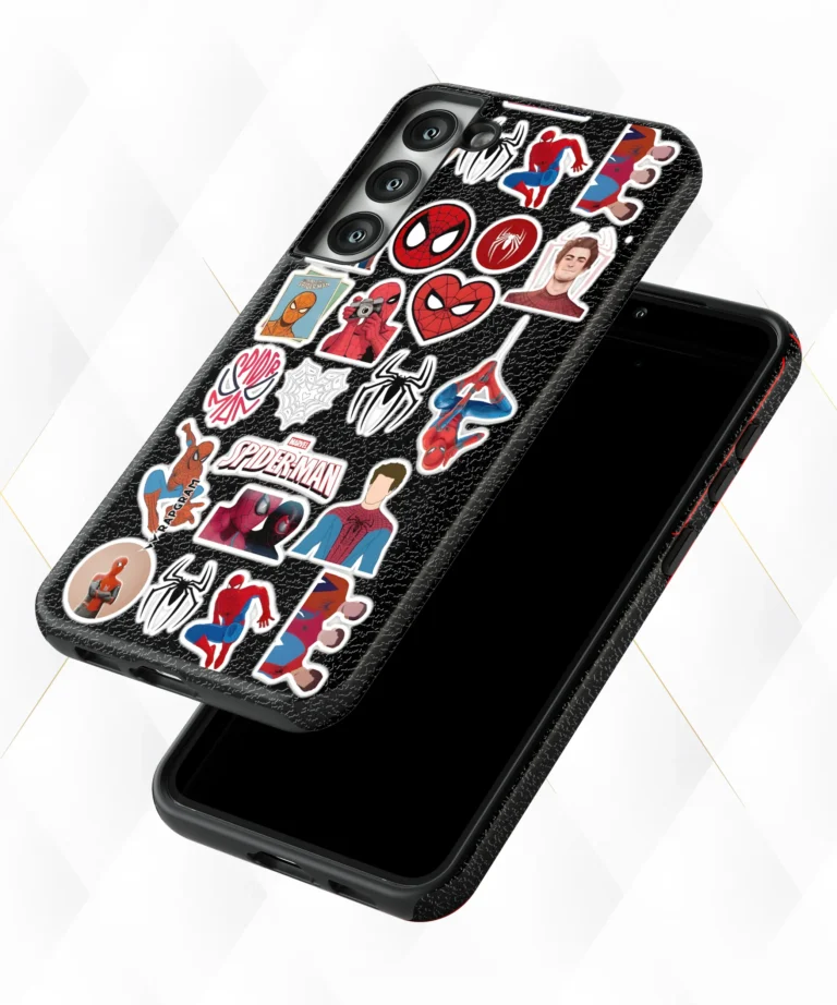 Spider Verse Black Leather Case