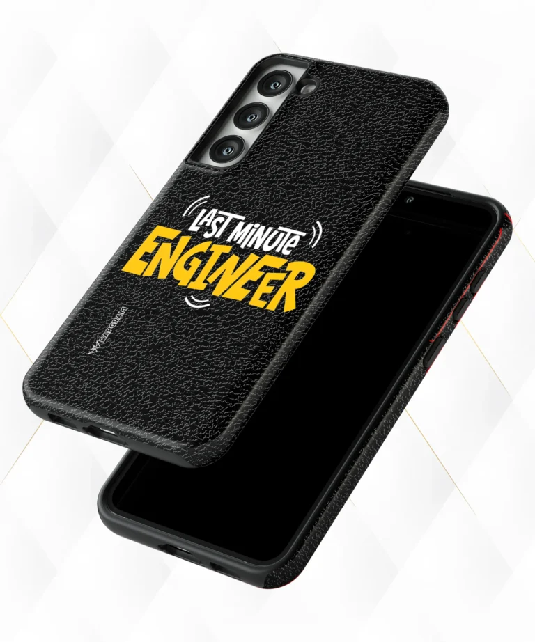 Last Engineer Black Leather Case