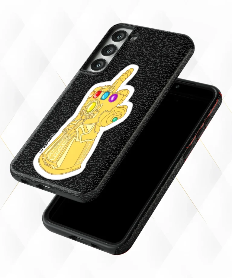 Thanos Flip Black Leather Case