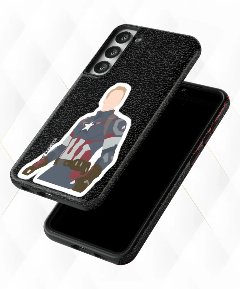 Captain Steve Black Leather Case