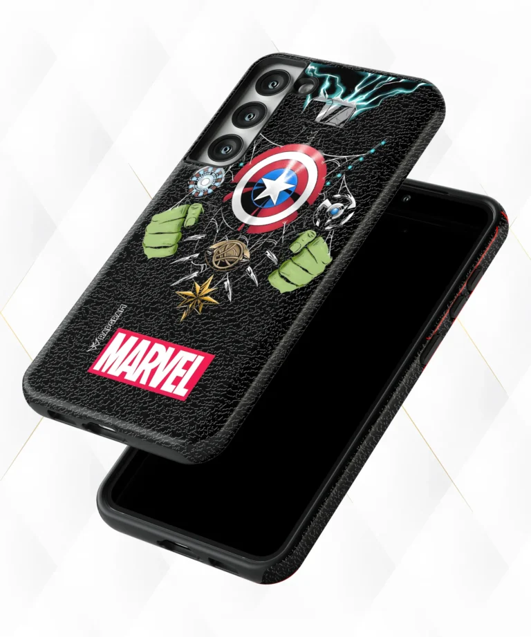 Marvel Avenfers Black Leather Case