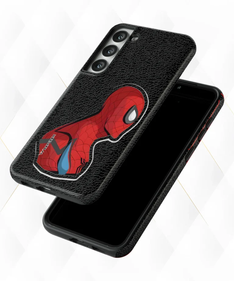 Spider View Black Leather Case