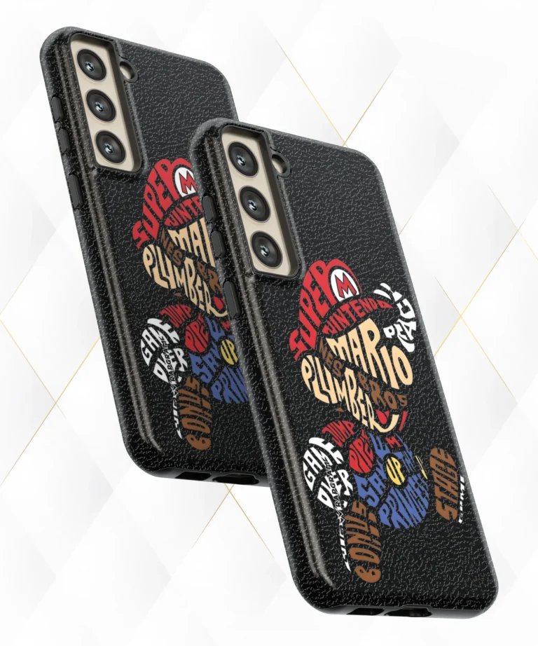 Mario Staged Black Leather Case