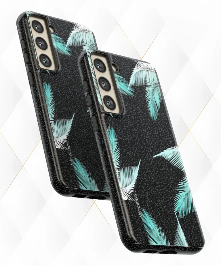 Palm Shades Black Leather Case