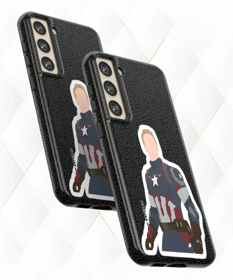 Captain Steve Black Leather Case